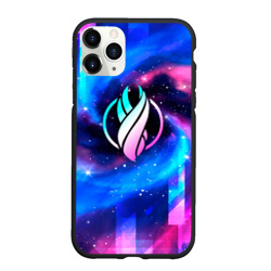 Чехол для iPhone 11 Pro Max матовый Dead Space неоновый космос