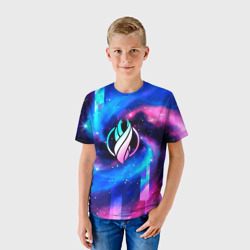 Детская футболка 3D Dead Space неоновый космос - фото 2