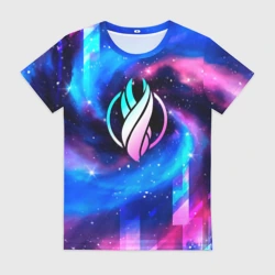 Женская футболка 3D Dead Space неоновый космос