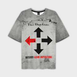 Мужская футболка oversize 3D Outsider Album Inspirations - Three Days Grace