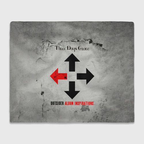 Плед 3D Outsider Album Inspirations - Three Days Grace, цвет 3D (велсофт)