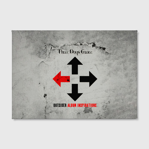 Холст прямоугольный Outsider Album Inspirations - Three Days Grace, цвет 3D печать - фото 2