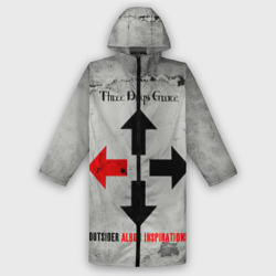 Женский дождевик 3D Outsider Album Inspirations - Three Days Grace