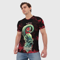 Мужская футболка 3D Slipknot    козел - фото 2