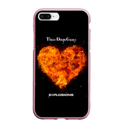 Чехол для iPhone 7Plus/8 Plus матовый Explosions - Three Days Grace