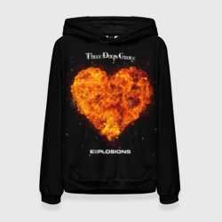 Женская толстовка 3D Explosions - Three Days Grace