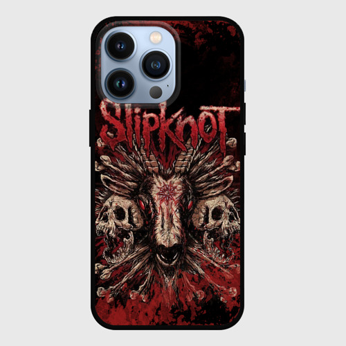 Чехол для iPhone 13 Pro с принтом Horror Slipknot, вид спереди #2
