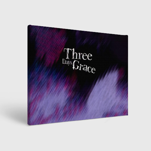 Холст прямоугольный Three Days Grace lilac, цвет 3D печать