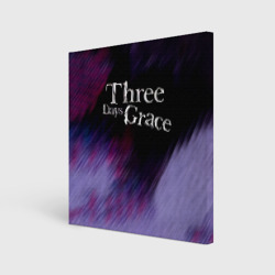 Холст квадратный Three Days Grace lilac
