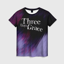Женская футболка 3D Three Days Grace lilac