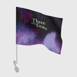 Флаг для автомобиля Three Days Grace lilac