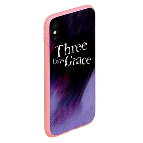 Чехол для iPhone XS Max матовый Three Days Grace lilac, цвет баблгам - фото 3