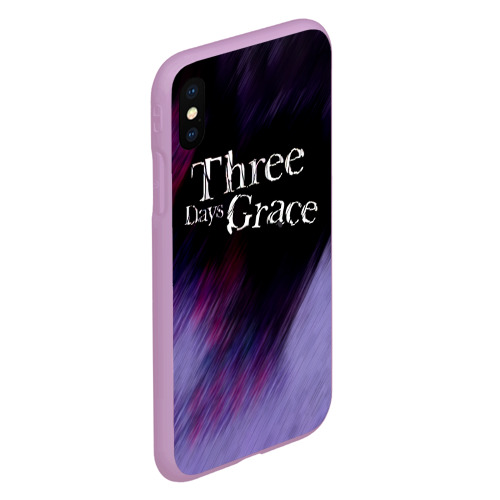 Чехол для iPhone XS Max матовый Three Days Grace lilac, цвет сиреневый - фото 3