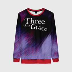 Женский свитшот 3D Three Days Grace lilac