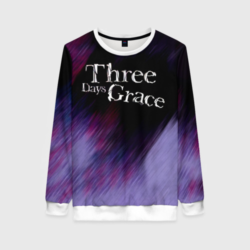 Женский свитшот 3D Three Days Grace lilac, цвет 3D печать