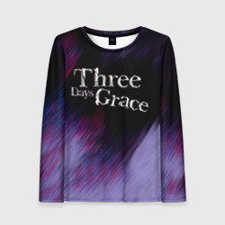 Женский лонгслив 3D Three Days Grace lilac