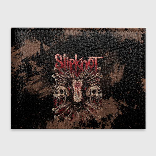 Обложка для студенческого билета Slipknot skull, цвет черный