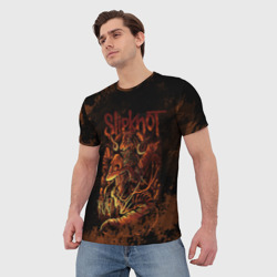 Мужская футболка 3D Slipknot dragon - фото 2