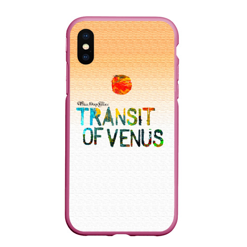 Чехол для iPhone XS Max матовый Transit of Venus - Three Days Grace, цвет малиновый