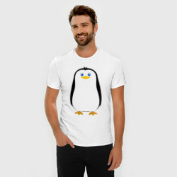 Мужская футболка хлопок Slim Красивый пингвин - фото 2