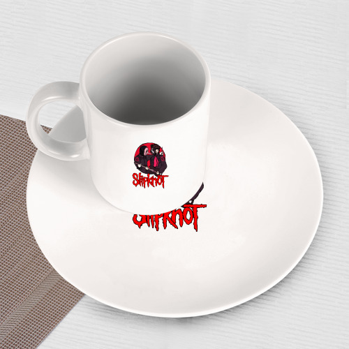 Набор: тарелка + кружка Slipknot rock - фото 3
