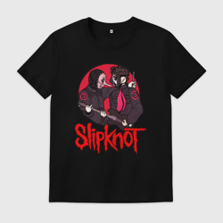 Мужская футболка хлопок Slipknot rock