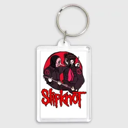 Брелок прямоугольный 35*50 Slipknot rock