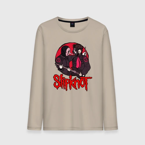 Мужской лонгслив хлопок Slipknot rock