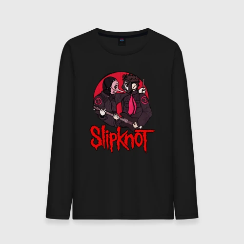 Мужской лонгслив хлопок Slipknot rock