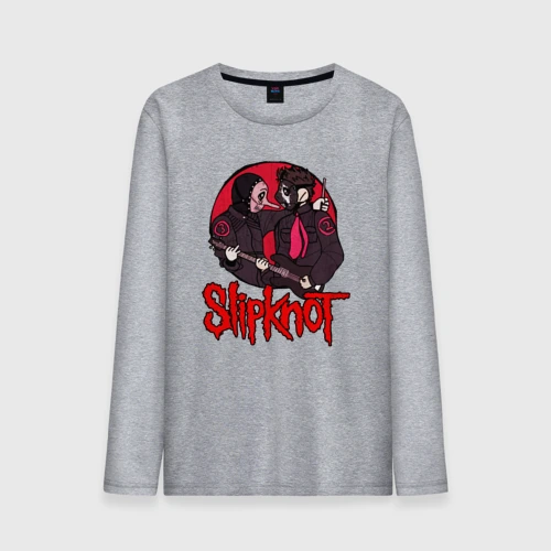 Мужской лонгслив хлопок Slipknot rock