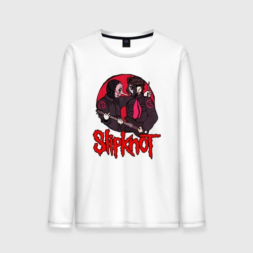 Мужской лонгслив хлопок Slipknot rock