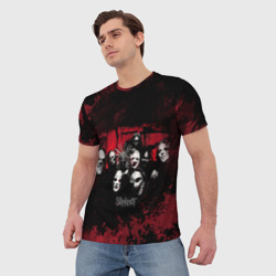 Мужская футболка 3D Группа Slipknot - фото 2