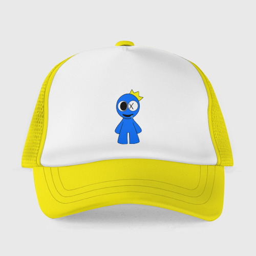 Детская кепка тракер Радужные друзья Синий улыбается, цвет желтый - фото 2