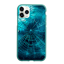 Чехол для iPhone 11 Pro Max матовый Halloween паутина
