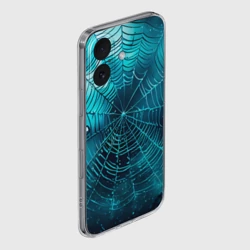 Чехол для iPhone 16 силиконовый с защитой камеры Halloween паутина - фото 2