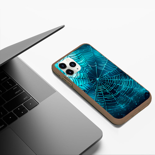 Чехол для iPhone 11 Pro Max матовый Halloween паутина, цвет коричневый - фото 5