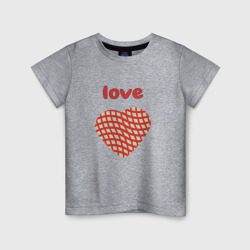Детская футболка хлопок Переплетение в сердце