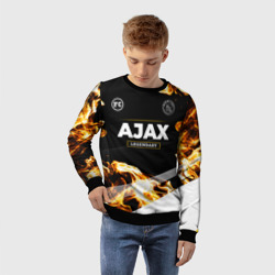 Детский свитшот 3D Ajax legendary sport fire - фото 2