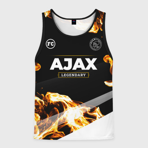 Мужская майка 3D Ajax legendary sport fire, цвет 3D печать