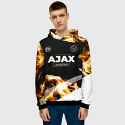 Мужская толстовка 3D Ajax legendary sport fire - фото 2