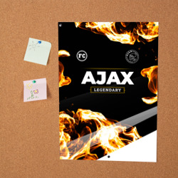 Постер Ajax legendary sport fire - фото 2