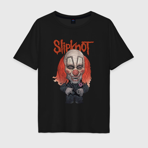 Мужская футболка хлопок Oversize с принтом Slipknot  art, вид спереди #2