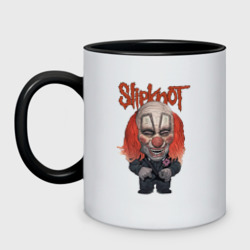 Кружка двухцветная Slipknot clown art