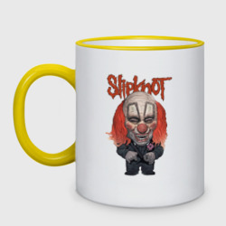 Кружка двухцветная Slipknot clown art