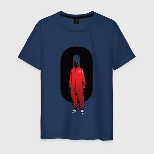 Мужская футболка хлопок Slipknot   ноль, цвет темно-синий