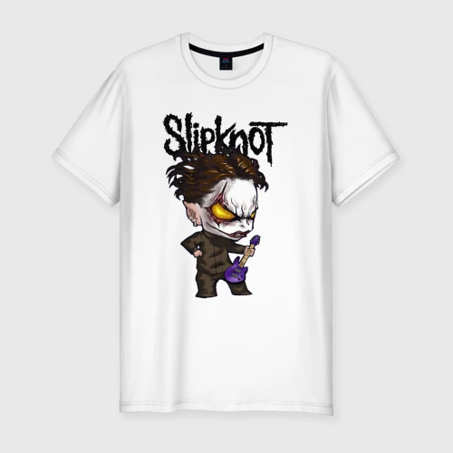Мужская футболка хлопок Slim Slipknot   art