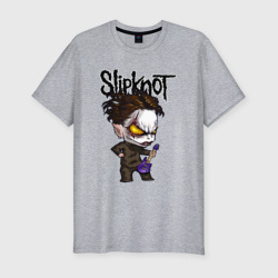 Мужская футболка хлопок Slim Slipknot   art