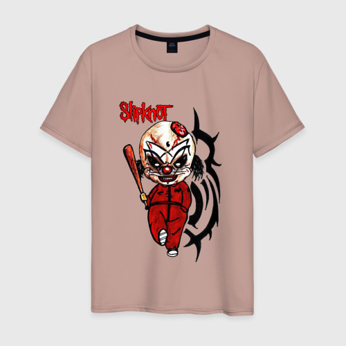 Мужская футболка хлопок с принтом Slipknot fan, вид спереди #2