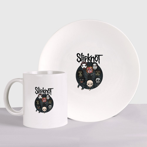 Набор: тарелка + кружка Slipknot art fan