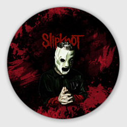 Круглый коврик для мышки Slipknot dark  art